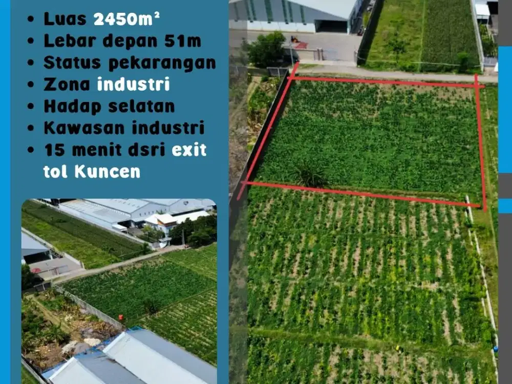 Tanah Zona Industri Dlimas Ceper Klaten