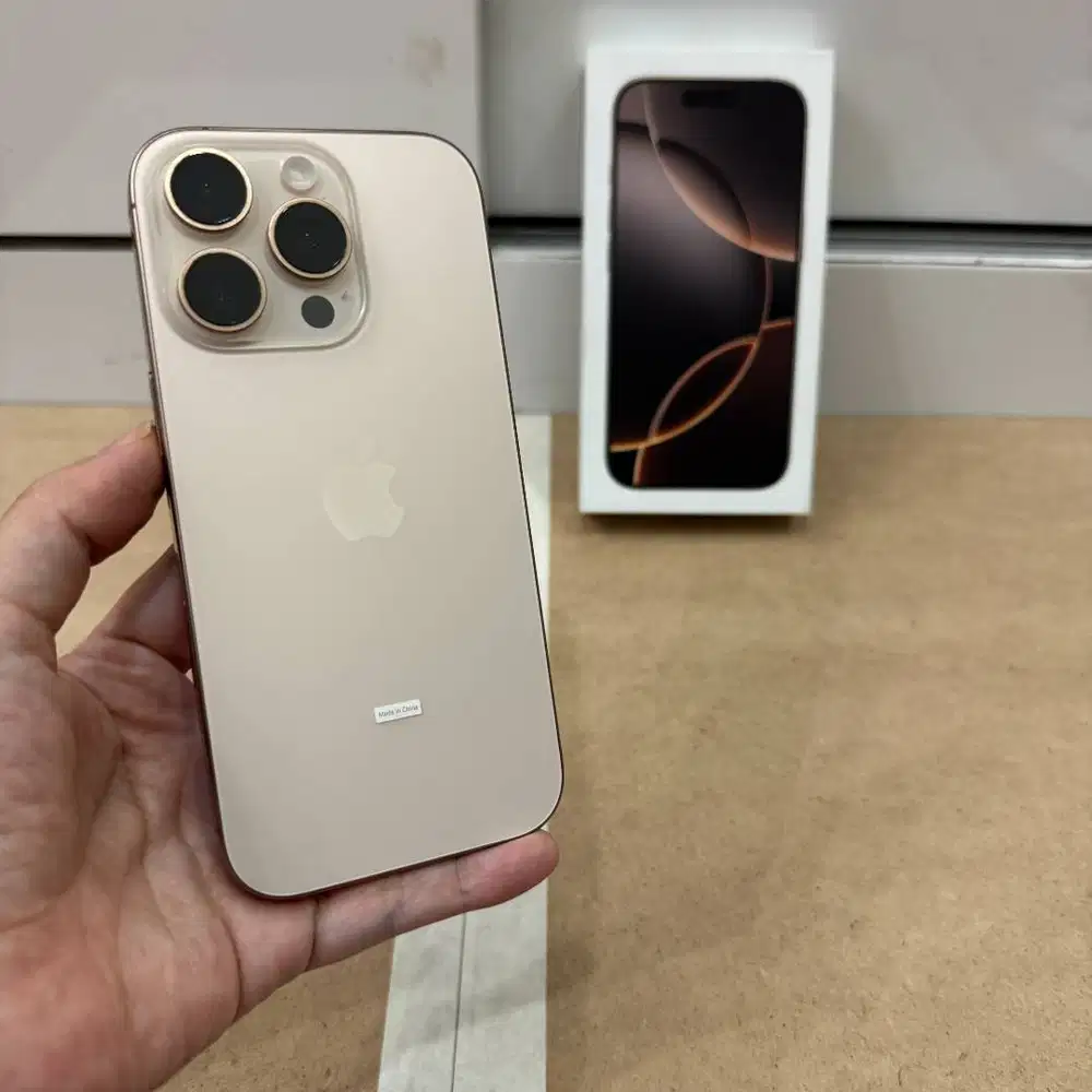 iPhone 16 Pro 128GB Desert Titanium mulus garansi ON resmi