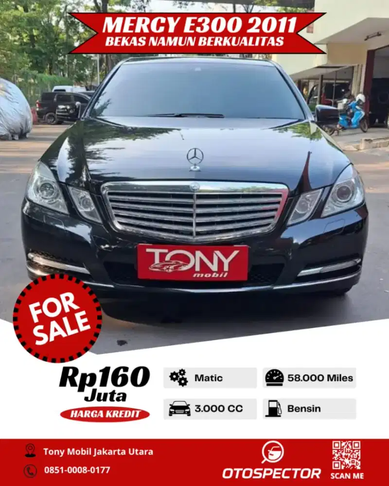 Mercedes Benz E300 Elegance 3.0 AT 2011 Hitam