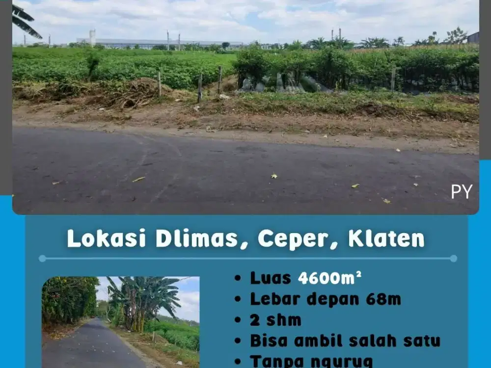 Tanah Zona Industri Ceper Klaten