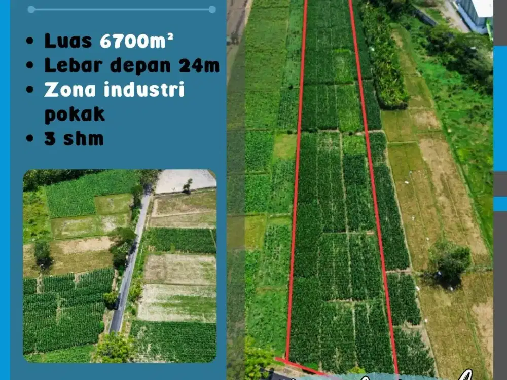 Tanah Zona Industri di Ceper Klaten
