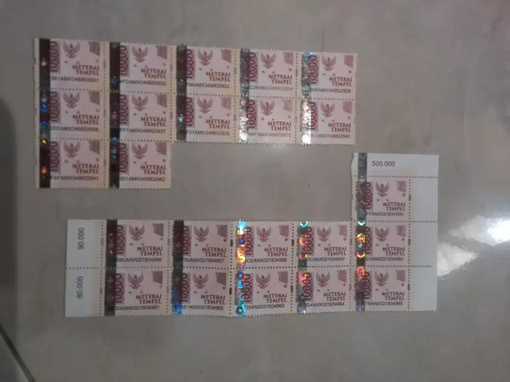 Jual Rugi 23 materai masih baru, harga ini berlaku jika beli sekaligus