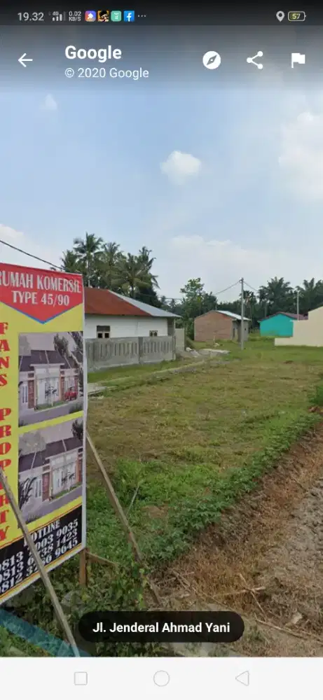 Tanah dalam komplek lebar 9X23m Jl.Sawi Kota Binjai