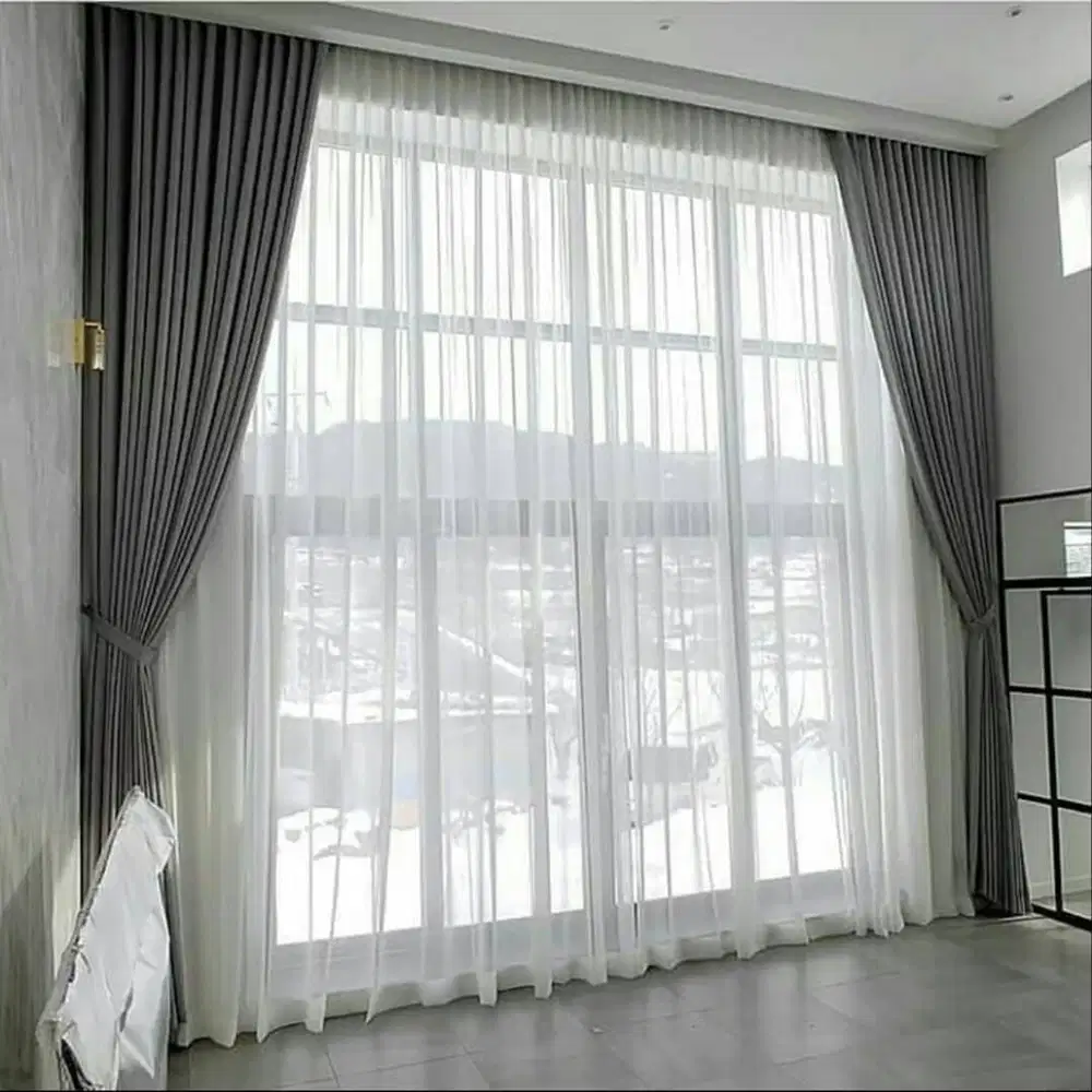 Cod Gorden Blackout Pasang Skat Klinik Hordeng Pintu Gordyn Vitrase