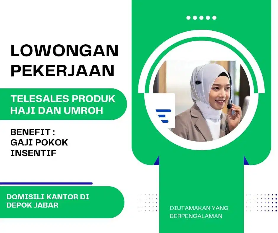 Lowongan TeleSales dan Marketing Hajj dan Umrah