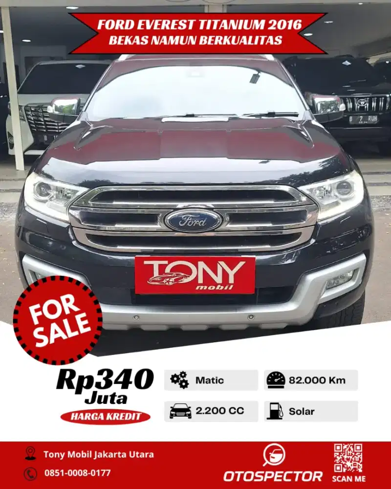 Ford Everest Titanium Diesel AT 2016 Hitam