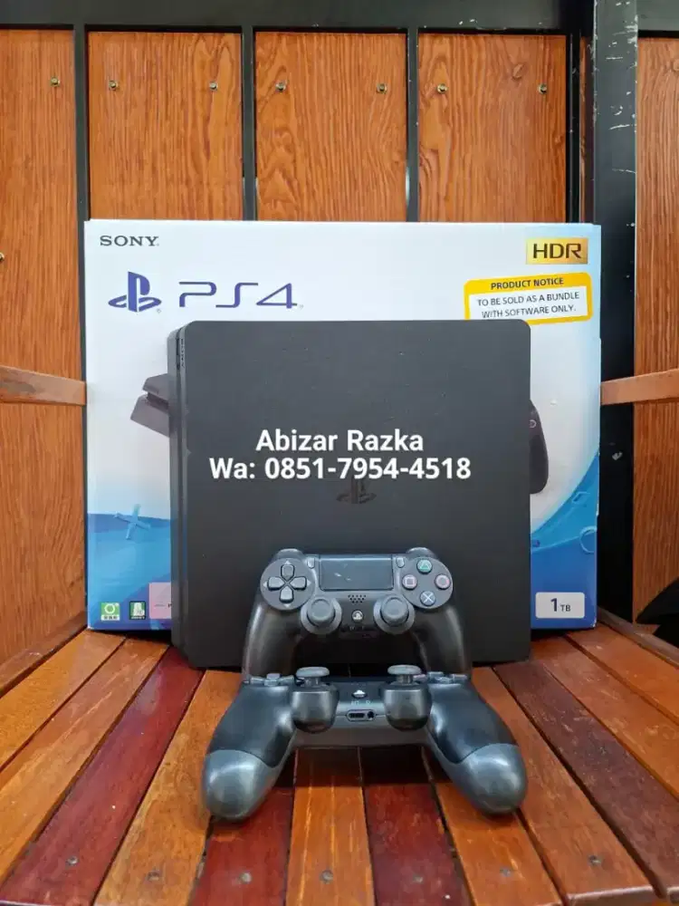 PS4 SLIM 1TB SERI 22 RESMI INDONESIA FULLGAME PERMANENT PS 4