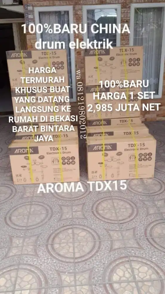 100%br DRUM ELEKTRIK CINA AROMA TDX15