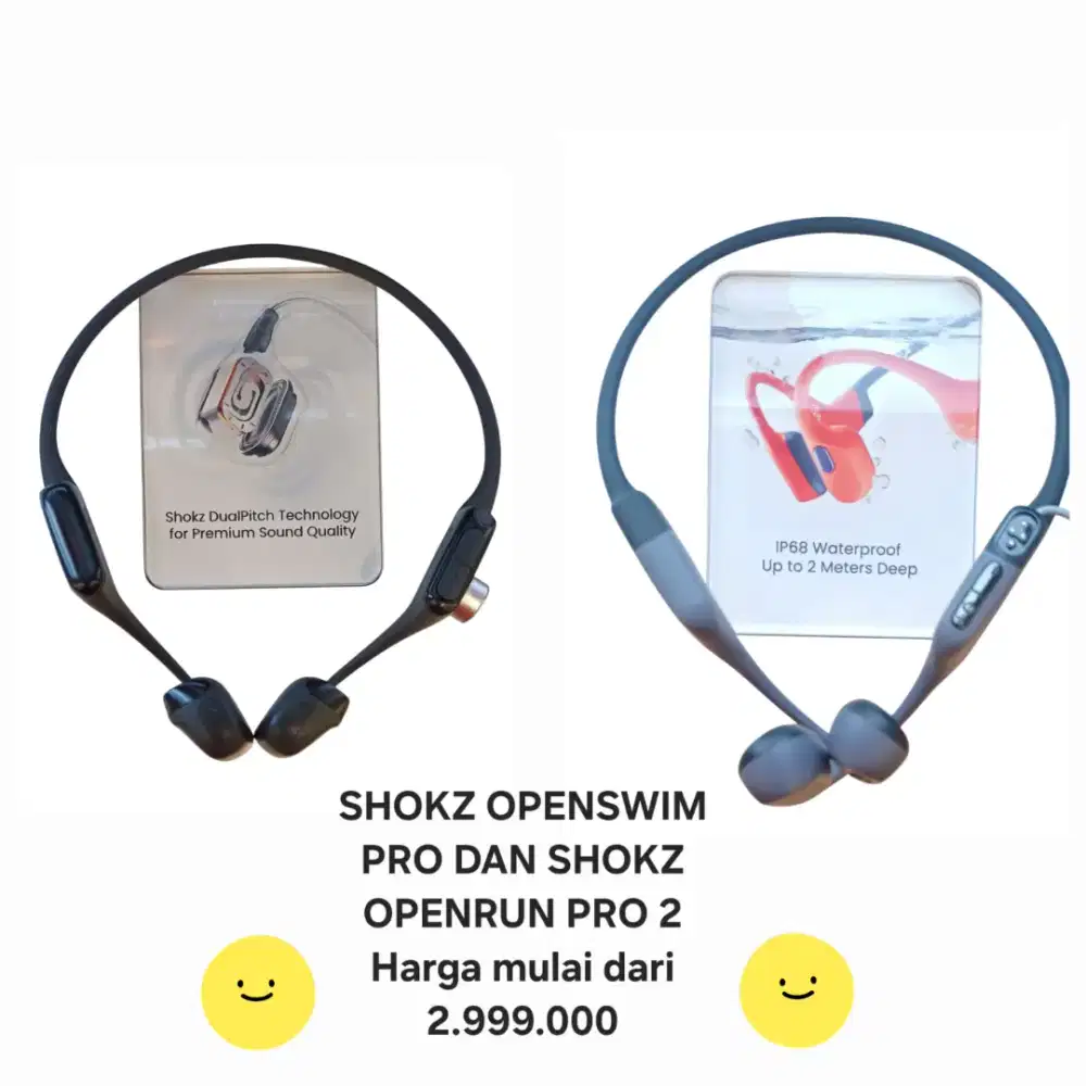SHOKZ OPENSWIM PRO DAN SHOKZ OPENRUN PRO 2