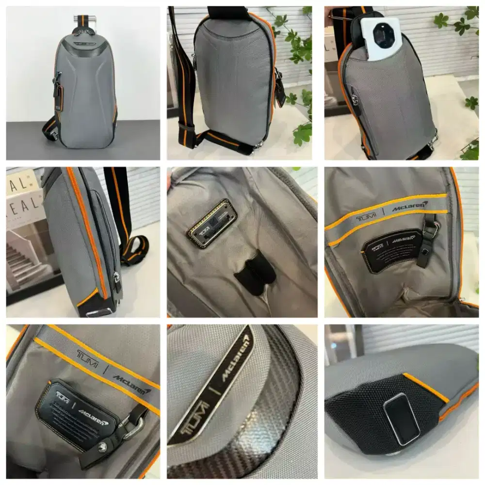 Tas Tumi Torque Mclaren Slingbag Bodybag Grey Abu Details