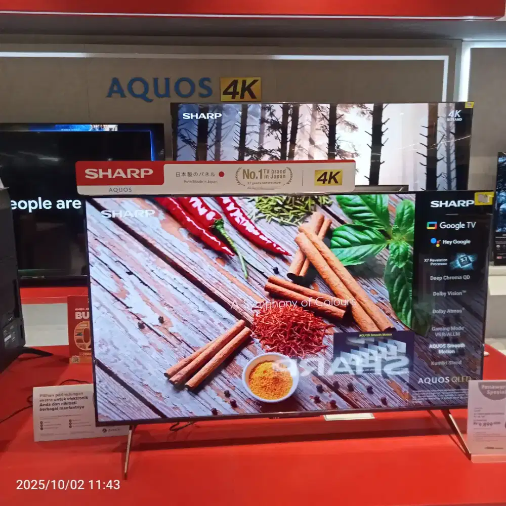 SHARP 4T LED GOOGLE TV 4K 50