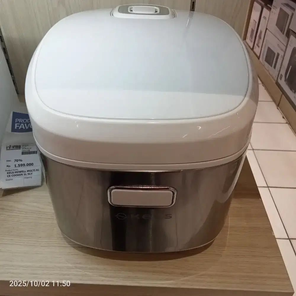 KELS HOWEL MULTI RICE COOKER 5L SLV