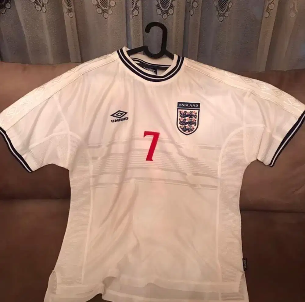 jersey england 1999 home original david beckham
