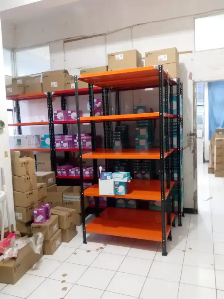 Rak besi rak gudang super tebal
