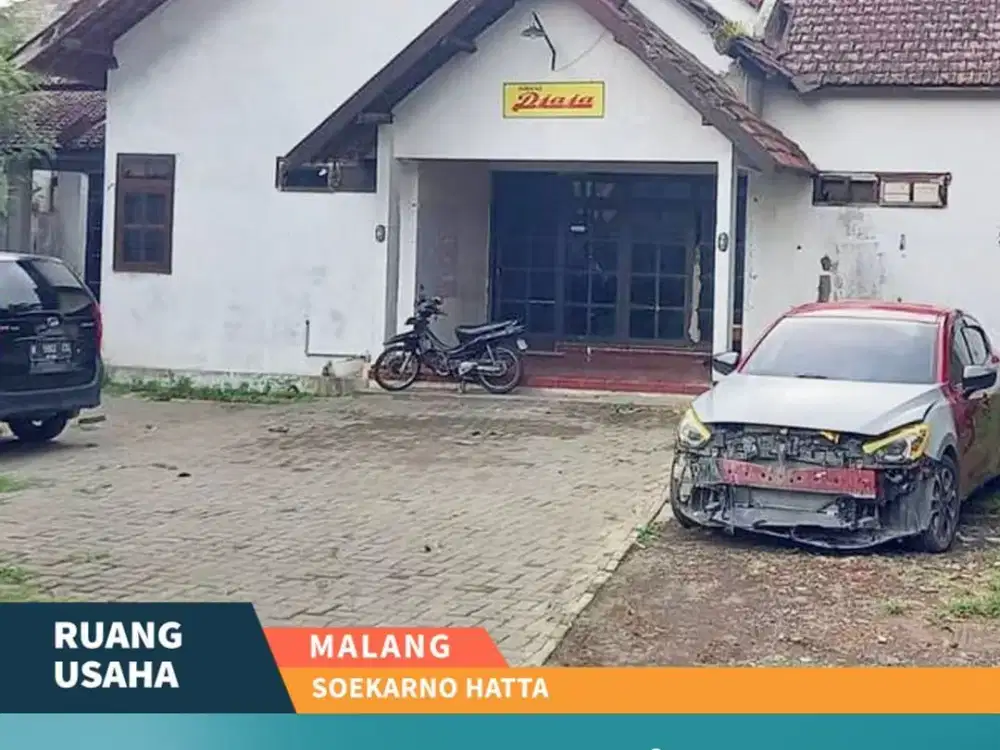 Disewakan Murah Rumah Ex Cafe di Soekarno Hatta Kota Malang