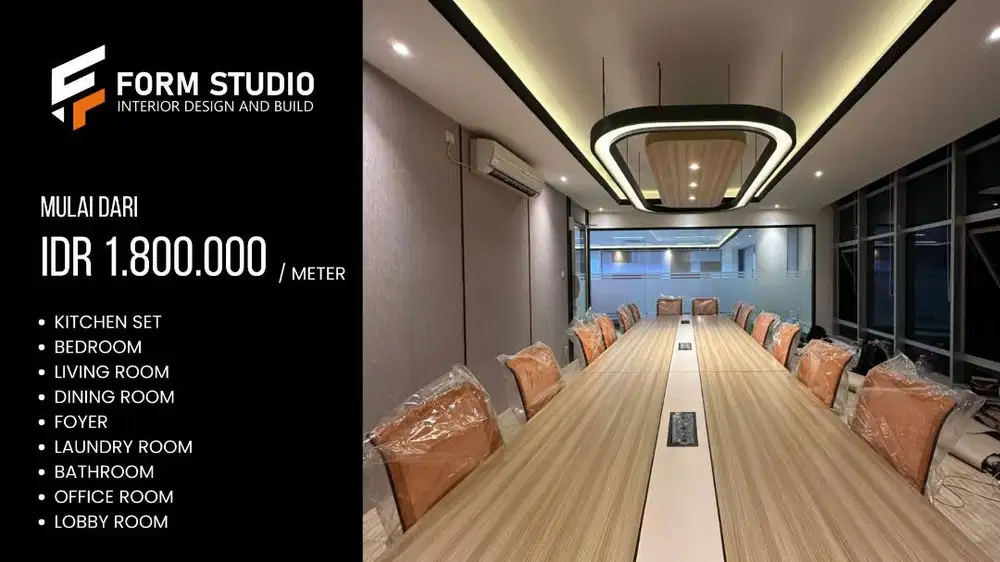Jasa Custom Interior, Kitchen Set, Backdrop TV, Wall Panel, Wardrobe