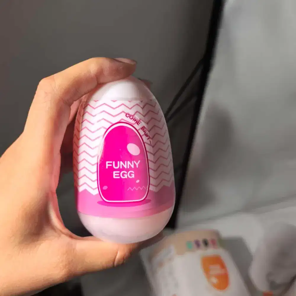 [BARU] Mainan Funny Egg - Merah Muda