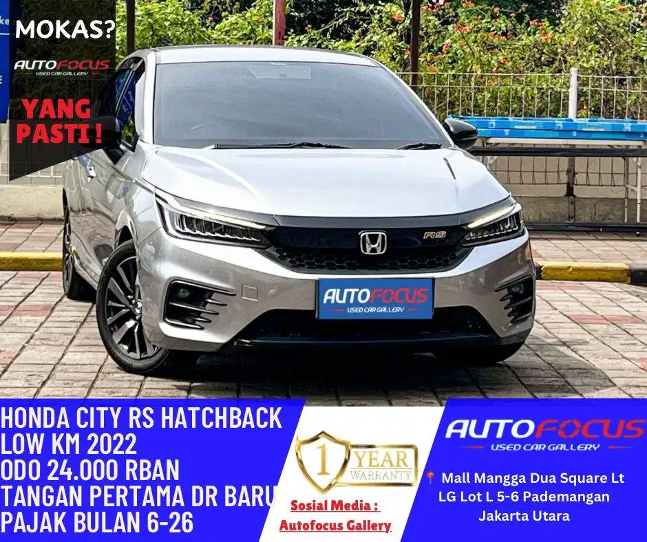 Honda City 1.5 RS AT HB Hatchback 2022 Abu Silver