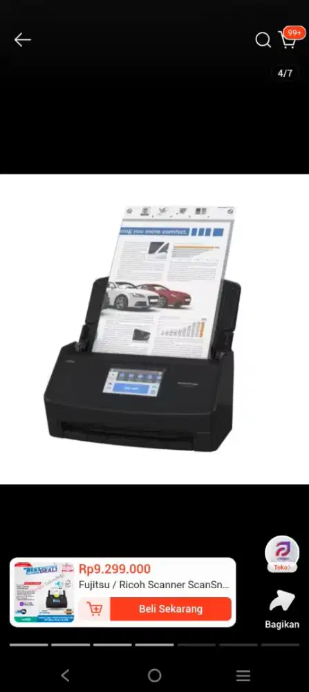 Mesin scanner ix1600 fujitsu