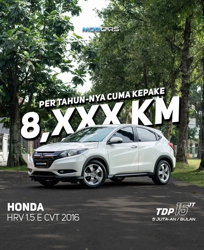 FREE BBM FULL TANK HRV 1.5 E CVT AT MATIC 2016 PUTIH
