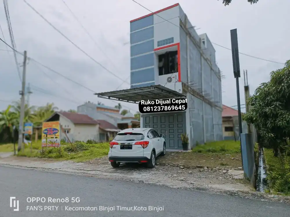 Dijual Rumah Toko Cantik 2lantai Km.18 Jl.Danau Tondano kita Binjai