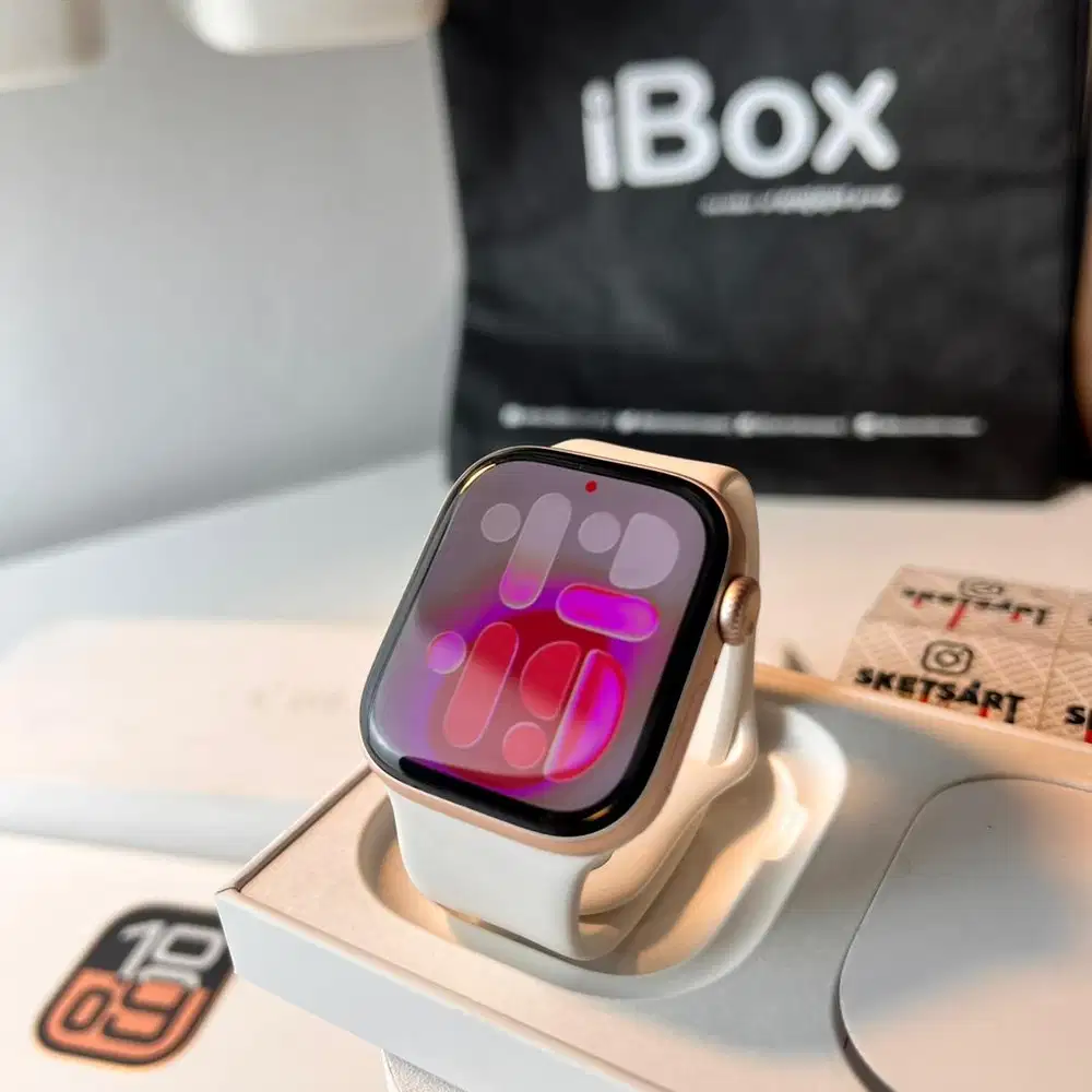 Apple Watch Series 10 42mm Rosegold iBox iwatch Battery Health 100%