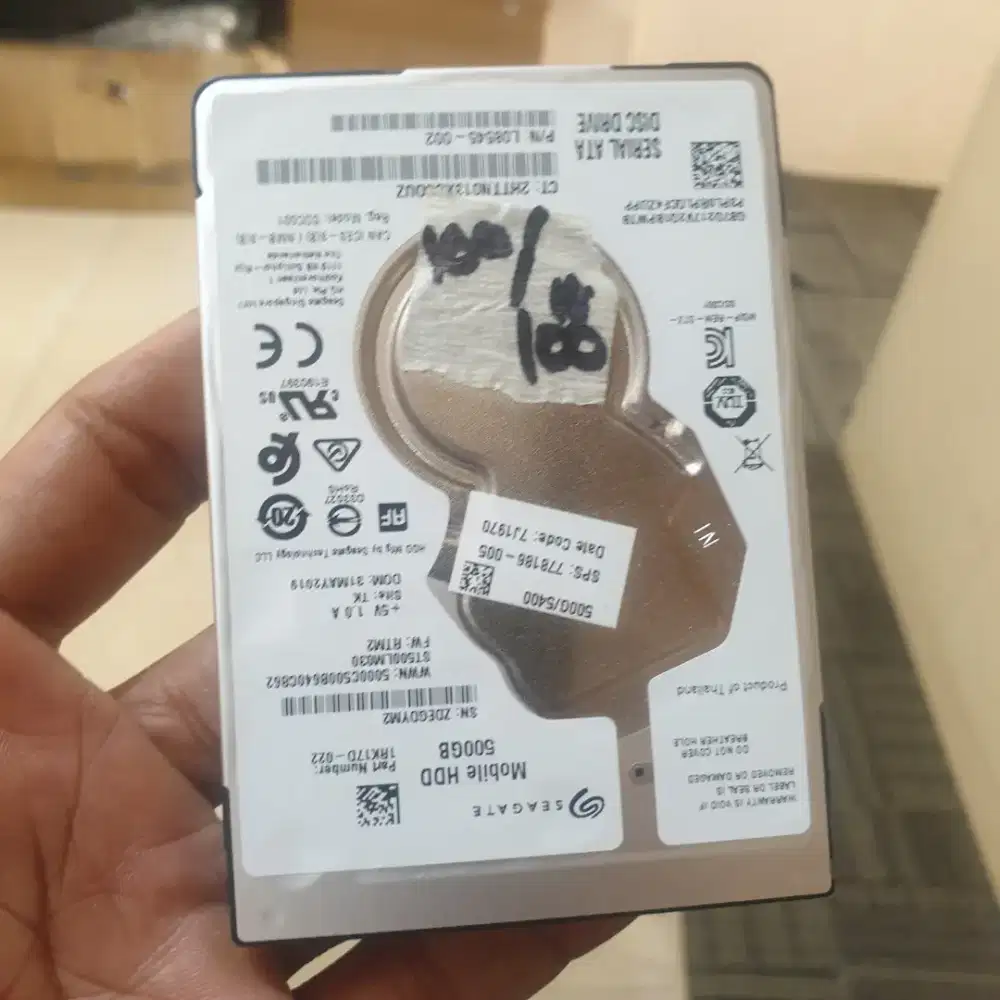 HARDISK LAPTOP - 500GB SLIM SEAGET SEHAT 100%