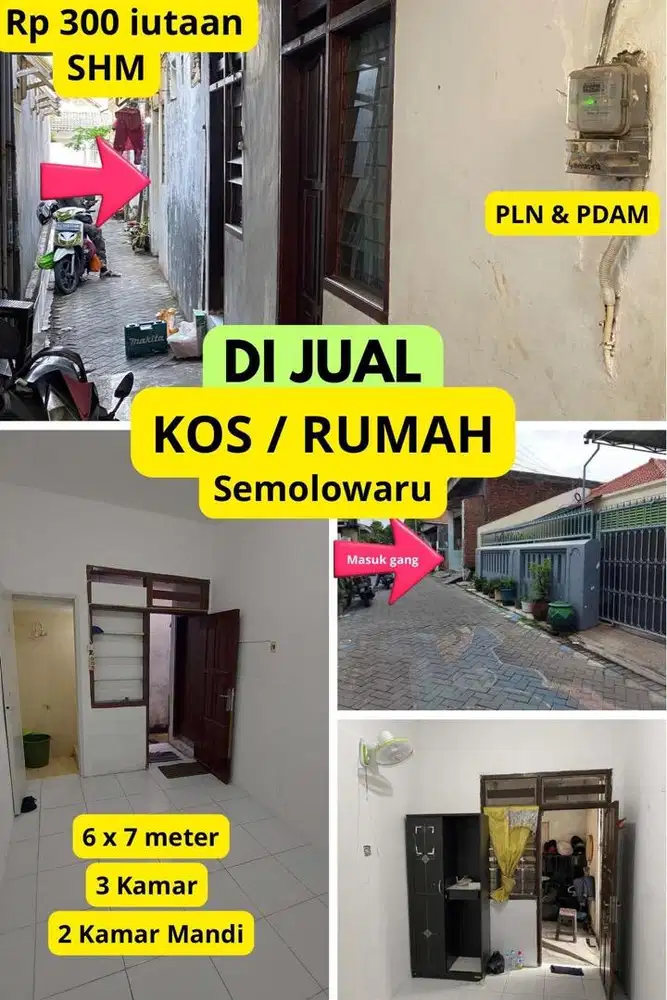 BU Rumah/Kos Semolowaru 3 Kamar