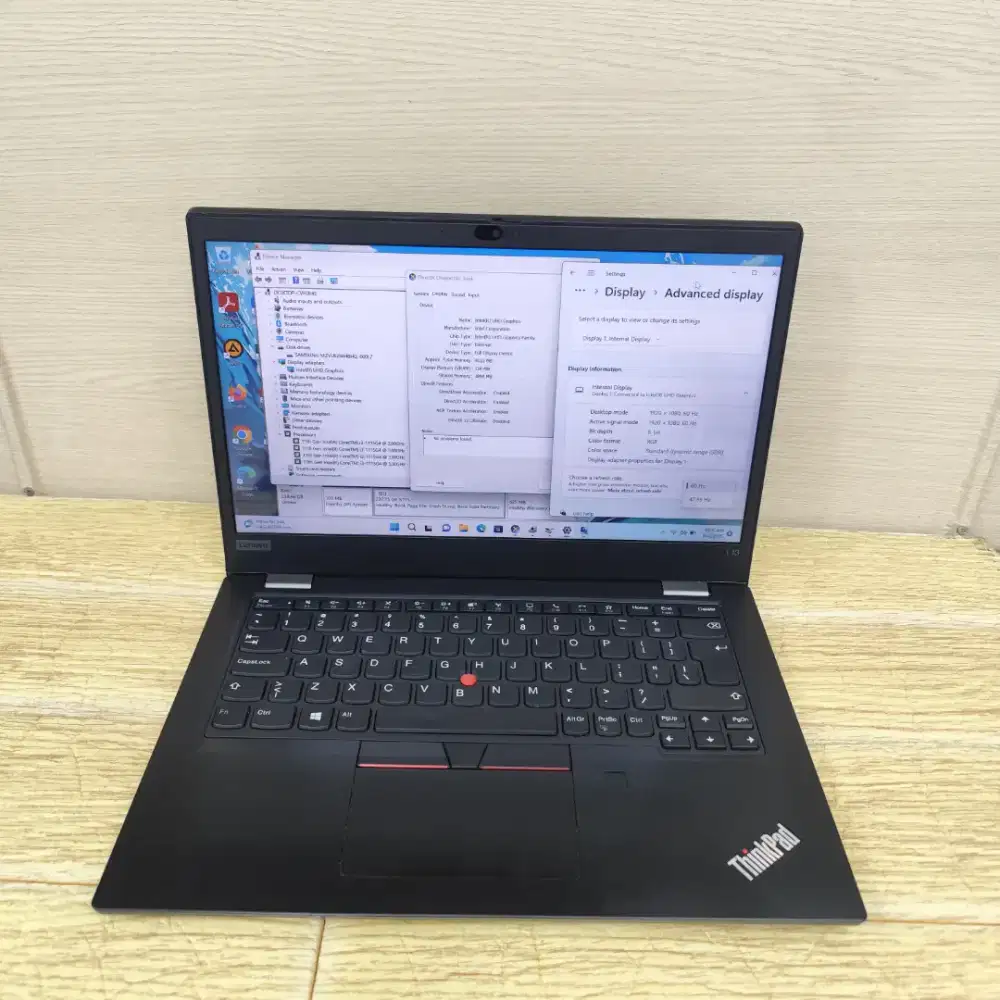 Laptop Lenovo Tinkpad L13 Gen 2 Core i3-1115g4 Ram 8gb Ssd 256gb Fhd