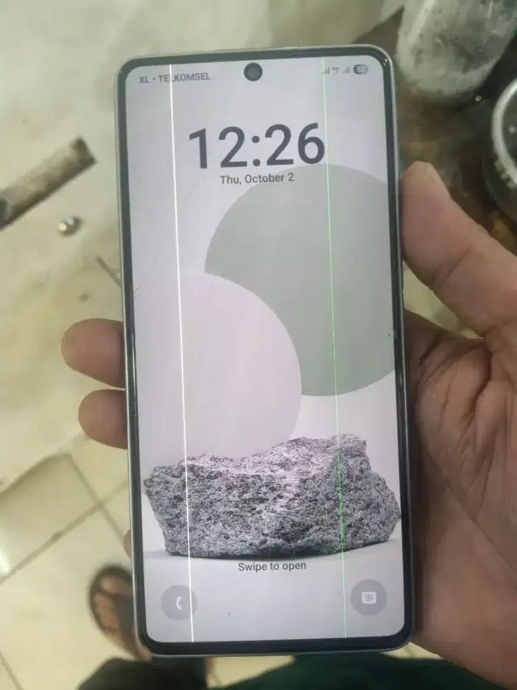 Lcd samsung a73 minus garis 2