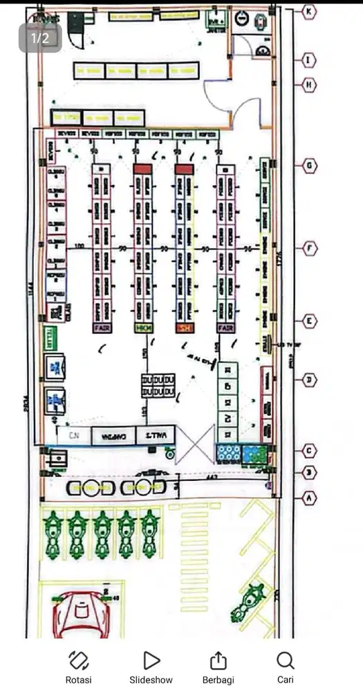 Jual fullset lelangan perlengkapaan toko minimarket