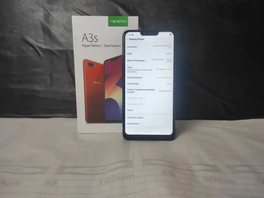 Jual BU HP RAM 6/128 Second Murah OPPO A3S No Minus Mulus Like New