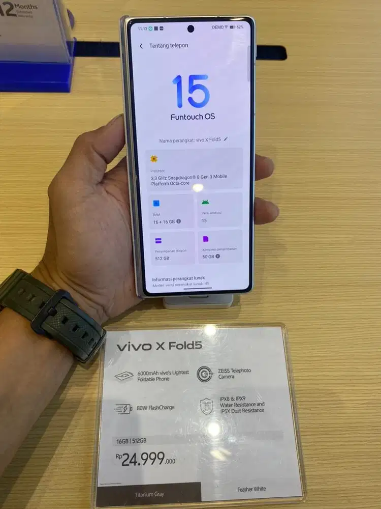VIVO X FOLD5 RAM 16/512GB CICILAN MULAI 1 JUTAAN
