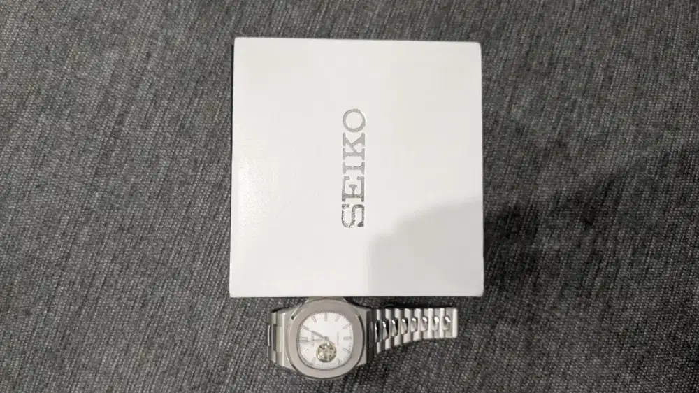Seiko Naut White NH38 Open Heart Exclusive Built
