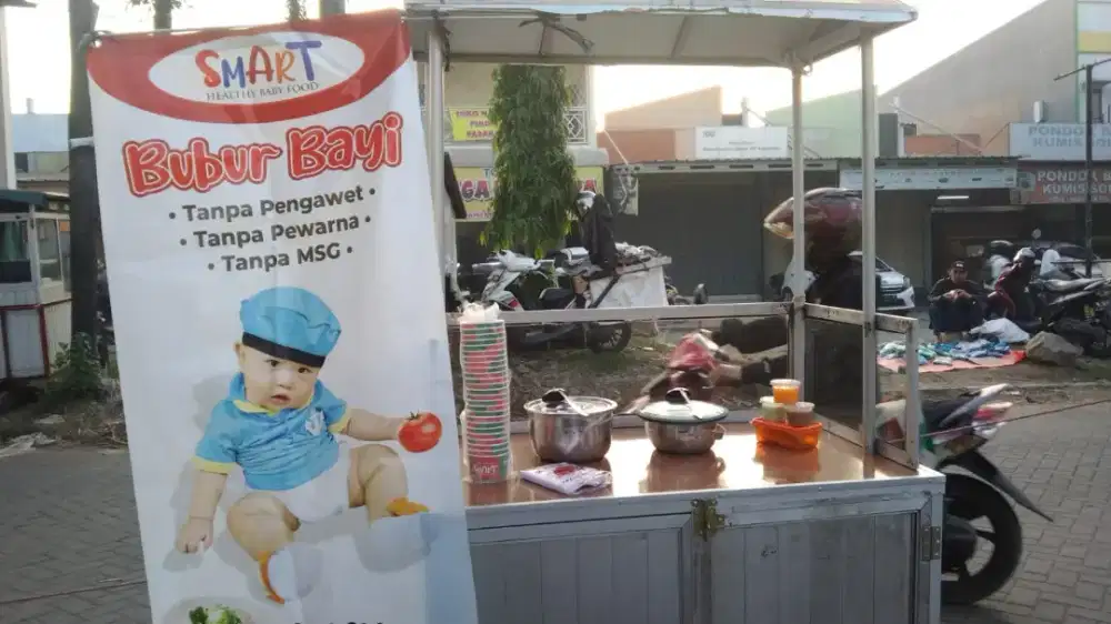 Jaga stand bubur bayi