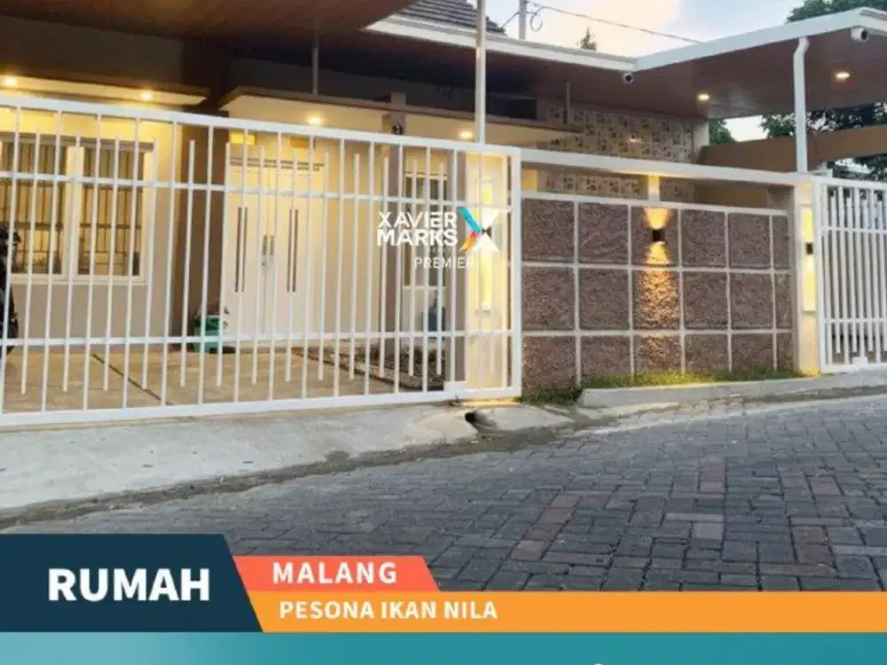 Rumah Modern Baru Gress Di Pesona Ikan Nila Lowokwaru Malang