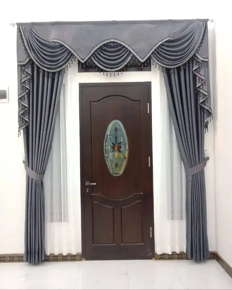 Cod Tirai Gorden Jendela Gordyn Mewah Hordeng Model Terbaru Murah