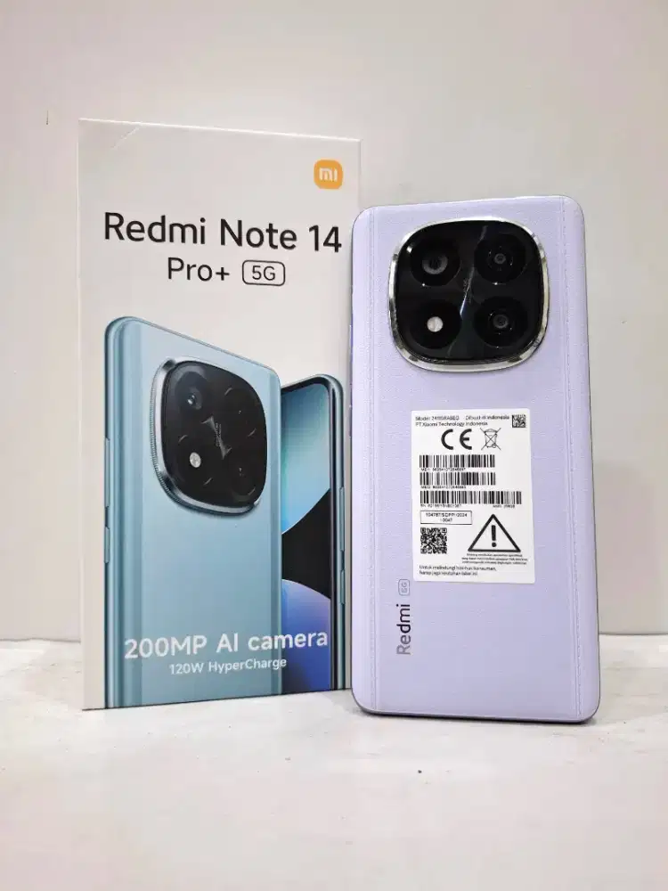 Xiaomi Redmi Note 14 Pro+ 5G 8/256. Fullset Ori, Mulus Like new.