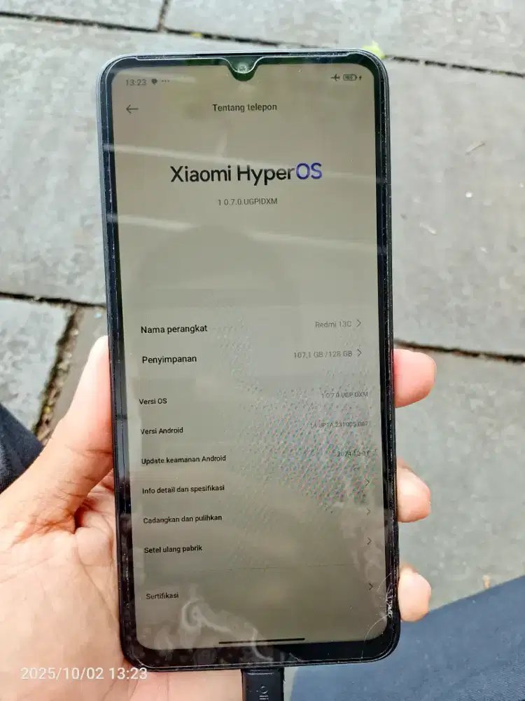 Redmi 13C 6/128 kondisi masih original mulus