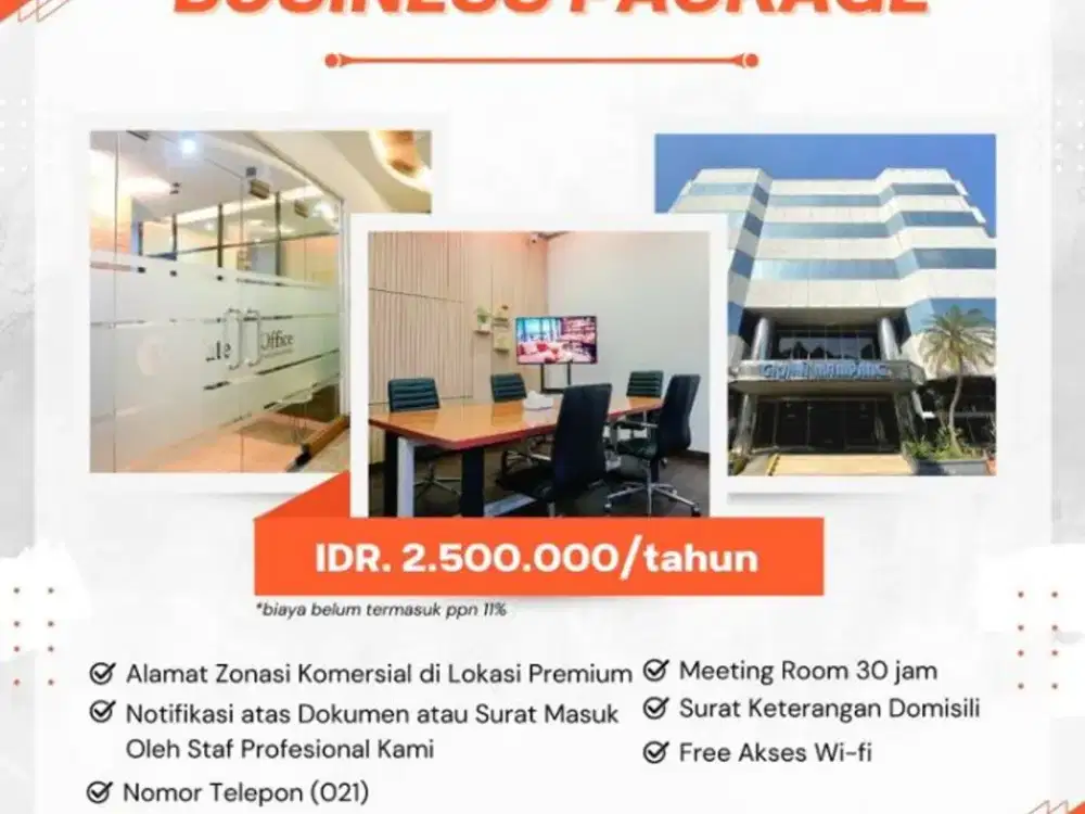 VIRTUAL OFFICE & SERVICE RUANGAN JAKARTA SELATAN MURAH GRAHA MAMPANG