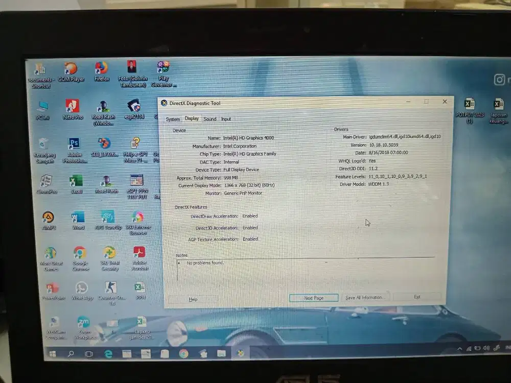 Asus Core I3 Ram 2GB