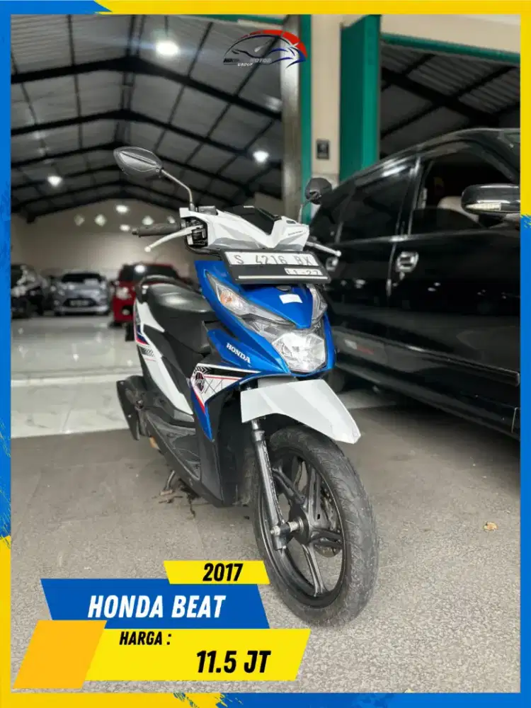HONDA BEAT 2017 PLAT S BEKAS RASA BARU LURR HIKMAH MOTOR KEPUH MALANG