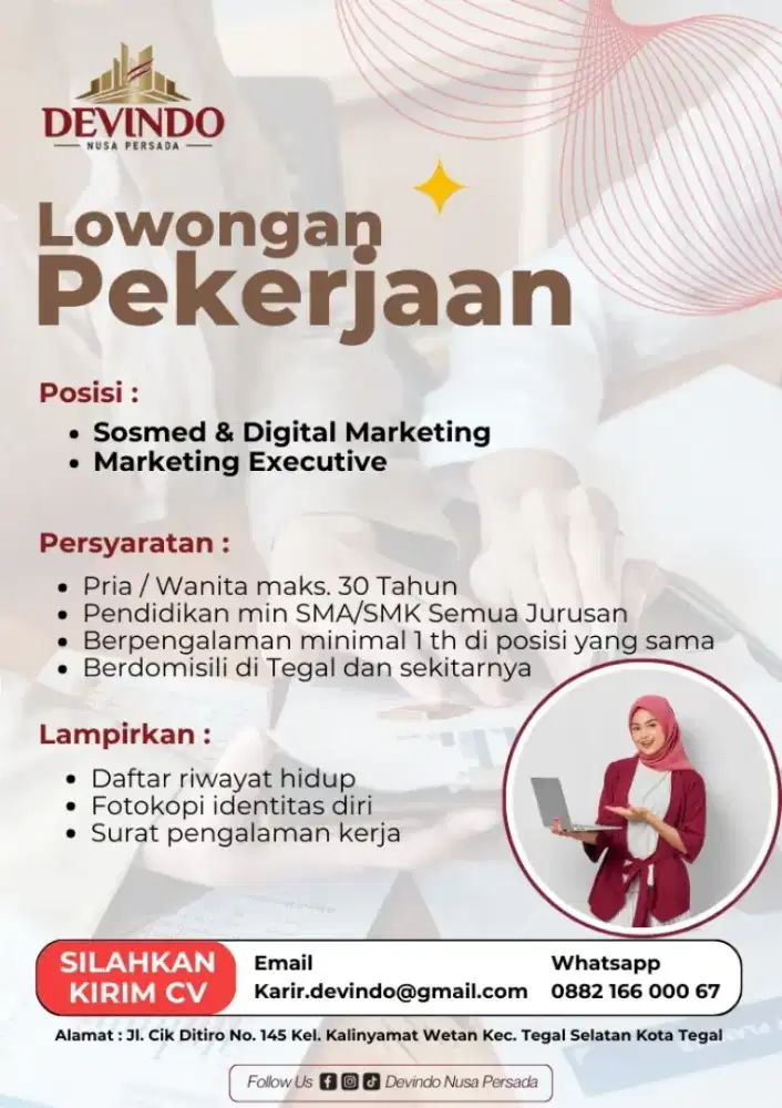 Dibutuhkan Digital Marketing & Sales Marketing