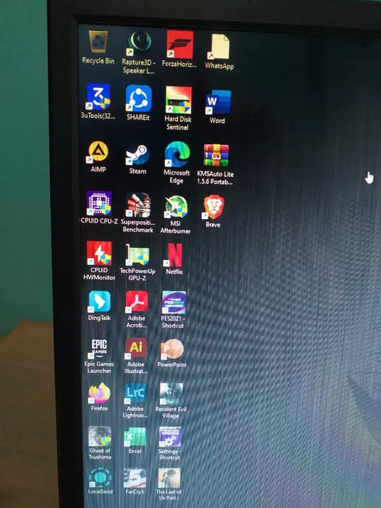 JUAL CEPAT PC INTEL I3 10105 RX580 8GB RAM 16GB 3200MHZ SSD NVME 256