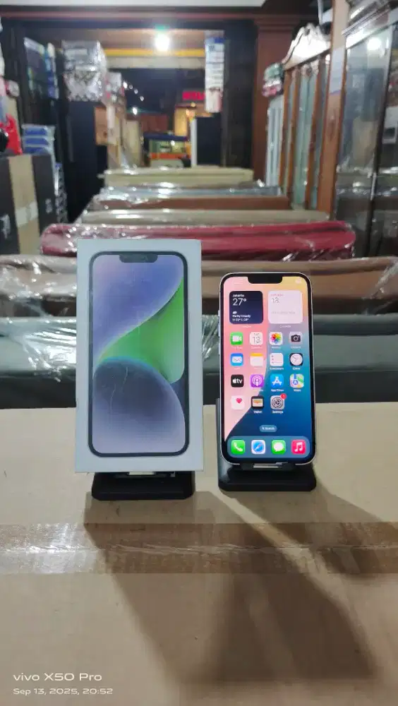 apple iphone 14 128GB fullset, face id on, truetone on