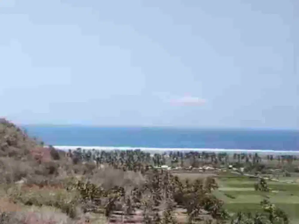 land near tampah hill with double view tampah dan mawun beach