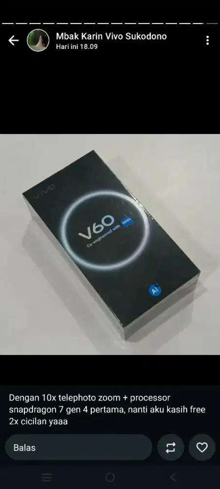 vivo v 60 promo kredit gratis cicilan 2x