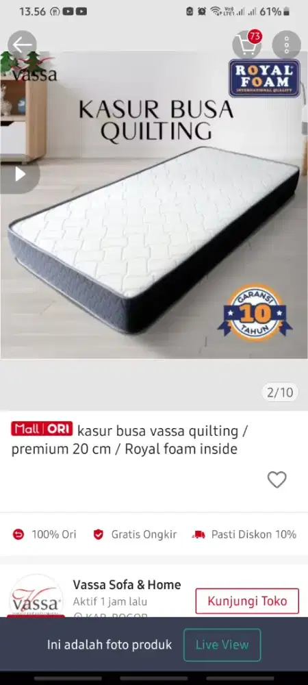 Jual kasur royal foam