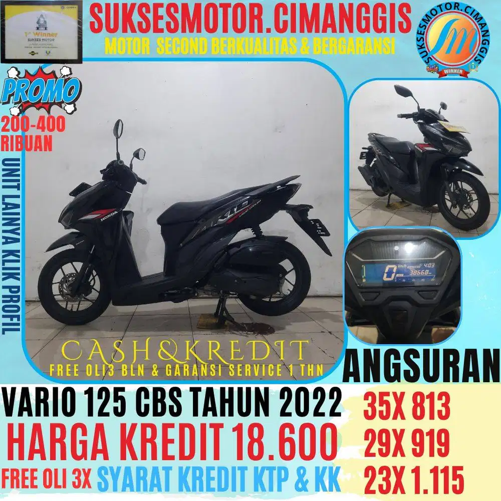 PROMO CASHBACK 700RIBUAN VARIO 125 CBS TERMURAH FREE OLI 3BLN