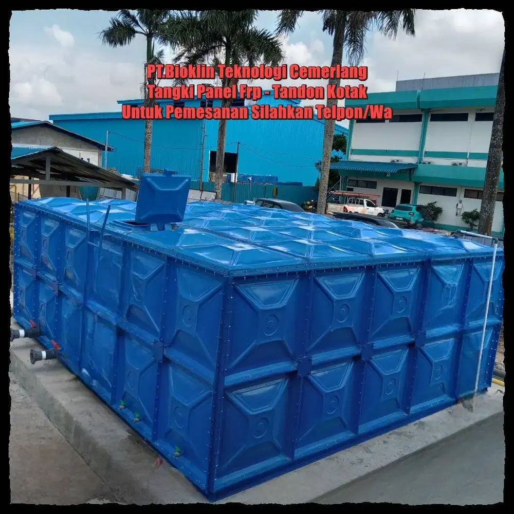 Tangki Air Fiberglass/Tangki Air Kotak/Ground tank/Tangki Panel Frp